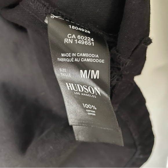 Hudson Jeans 100% Cotton Oversized Shacket Denim Jean Jacket Black Size Medium - Picture 7 of 9